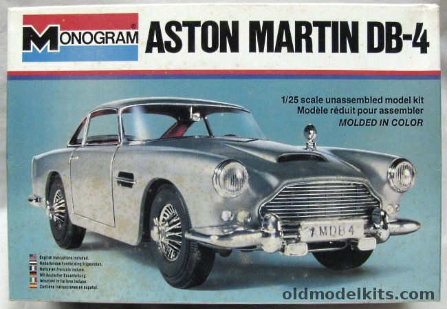 Monogram 1/25 Aston Martin DB-4, 2246 plastic model kit